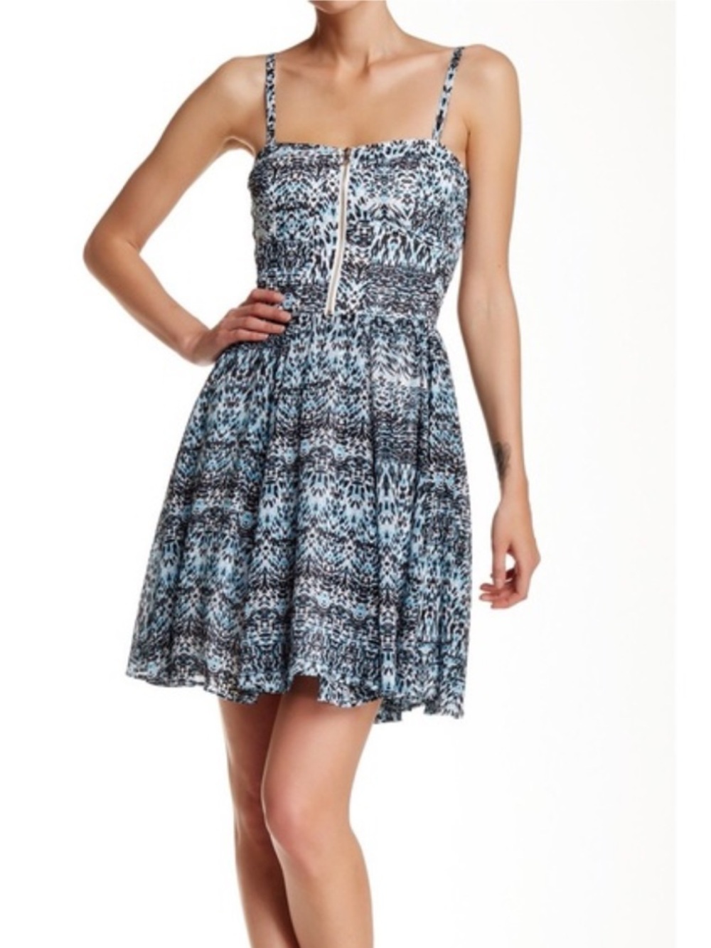 Guess Size 12 Printed Mini Dress